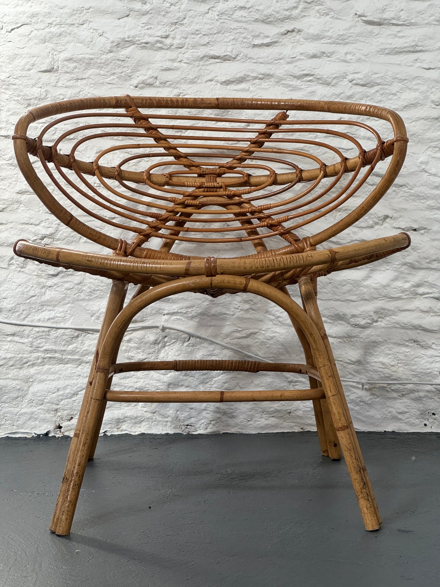 Rattan Lounge Chair 1970s