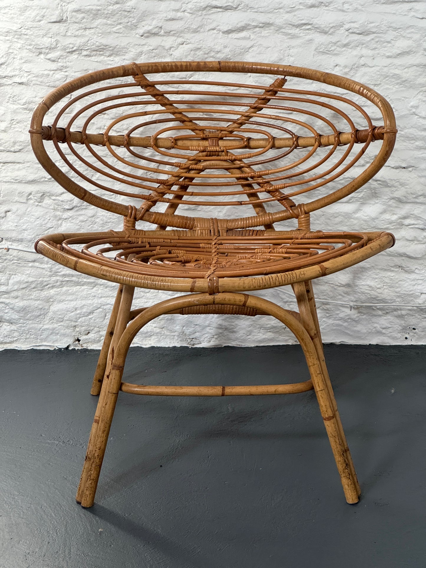 Rattan Lounge Chair 1970s