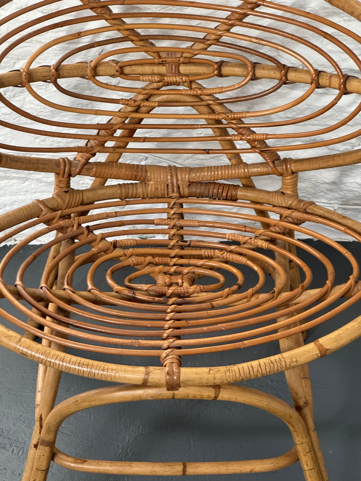 Rattan Lounge Chair 1970s