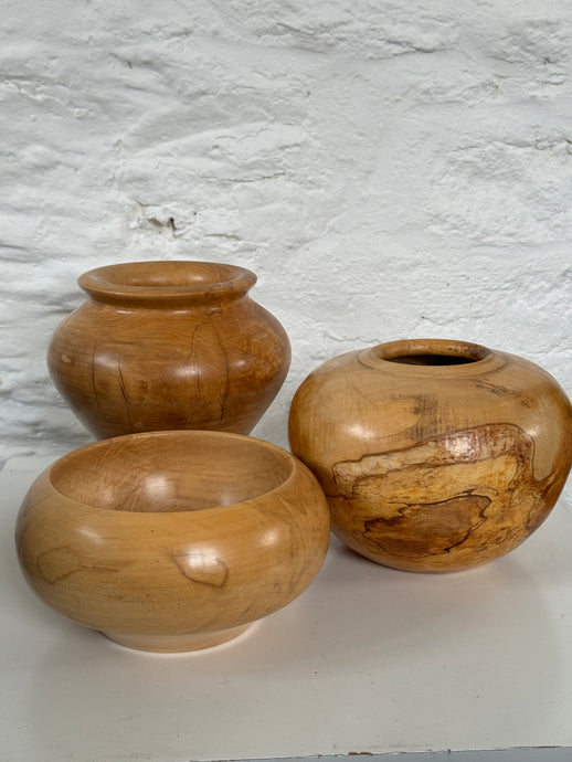 Collection of handturned Wooden Bowls.