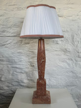 Load image into Gallery viewer, Italian Pink Marble Column Lamp