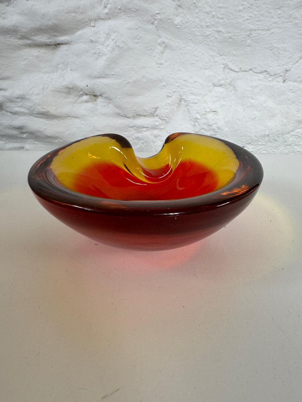 Red/Orange Murano Bowl