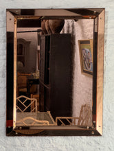 Load image into Gallery viewer, Stunning XL 1940s Peach Mirror with cushion frame