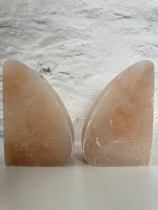 Pair of Large Alabaster Bookends