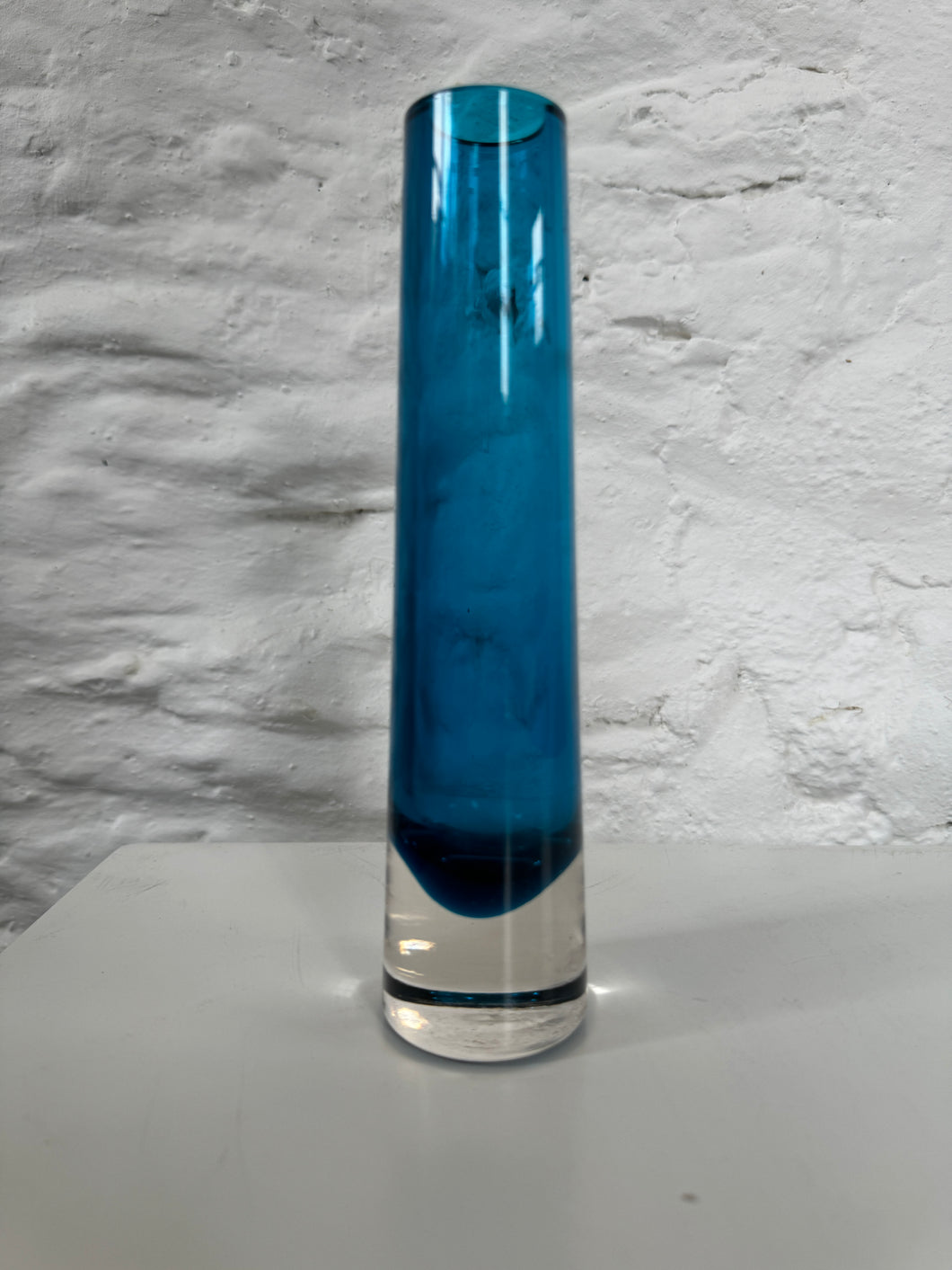 Whitefriars, Kingfisher Blue Glass Vase