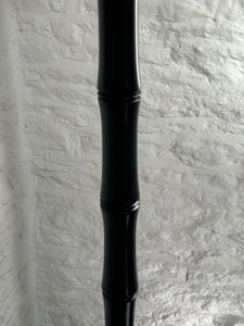 Black Lacquered Faux Bamboo Standard Lamp