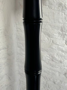 Black Lacquered Faux Bamboo Standard Lamp