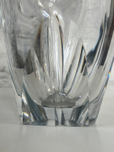 Load image into Gallery viewer, Heavy Art Glass Vase, Clear, French, Mid Century