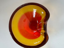 Load image into Gallery viewer, Red/Orange Murano Bowl