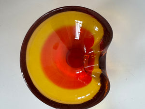 Red/Orange Murano Bowl