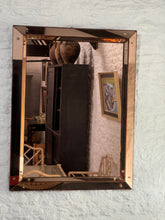 Load image into Gallery viewer, Stunning XL 1940s Peach Mirror with cushion frame