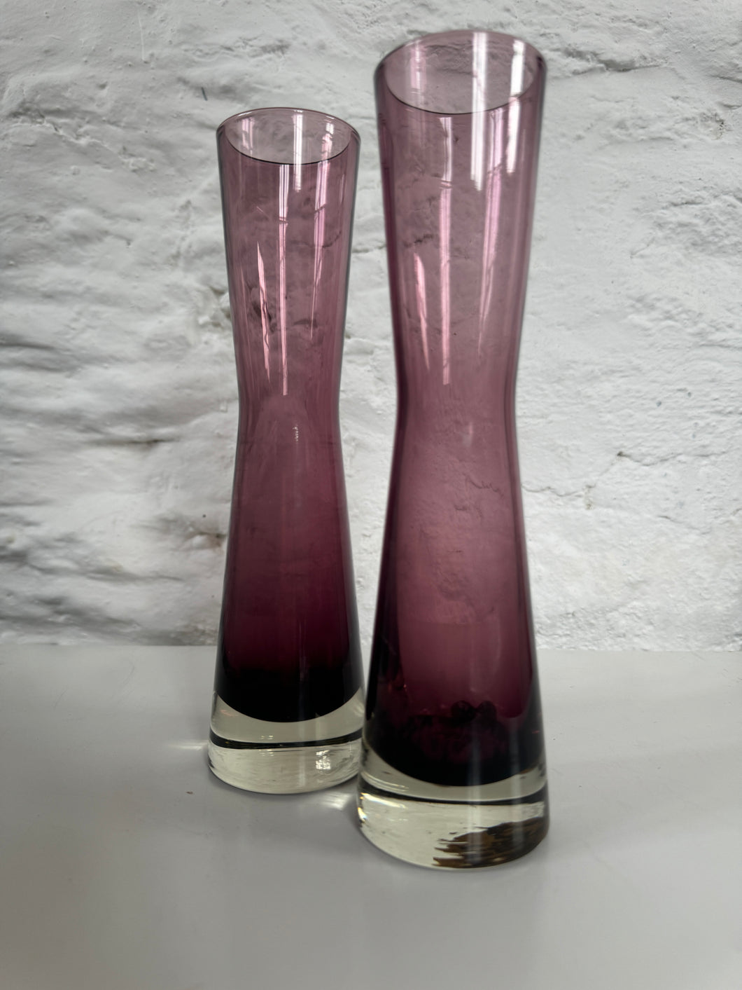 Pair of Art Glass Riihimaki Vases