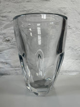 Load image into Gallery viewer, Heavy Art Glass Vase, Clear, French, Mid Century