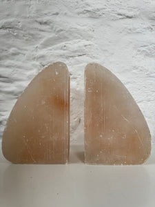 Pair of Large Alabaster Bookends