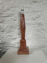 Load image into Gallery viewer, Italian Pink Marble Column Lamp