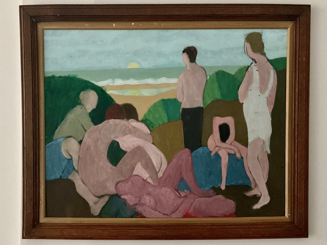 The Bathers, Vintage Oil Painting by by Alan Tabrum