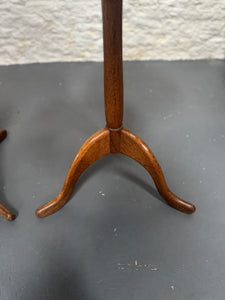 Pair of Walnut Side Tables, English