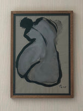 Load image into Gallery viewer, Painting of Nude in Grey/Blue by French artist Philippe Berard