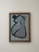 Load image into Gallery viewer, Painting of Nude in Grey/Blue by French artist Philippe Berard