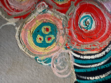 Load image into Gallery viewer, Vintage and Vibrant Oil Impasto on Board - Framed - Reds/Blues/Black