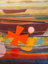 Load image into Gallery viewer, Abstract Gouache and Pastel by Scottish artist Irene Halliday