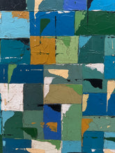 Load image into Gallery viewer, Vintage Oil Painting - Abstract - Blues and Greens