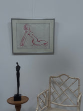 Load image into Gallery viewer, Peter Collins Life Drawing - 1977 - Red Pastel