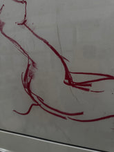 Load image into Gallery viewer, Peter Collins Life Drawing - 1977 - Red Pastel