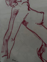 Load image into Gallery viewer, Peter Collins Life Drawing - 1977 - Red Pastel