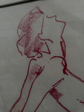 Load image into Gallery viewer, Peter Collins Life Drawing - 1977 - Red Pastel