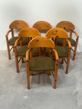 Load image into Gallery viewer, Set of 6 Rainer Daumiller Armchairs - Upholstered with Vintage Tweed Deadstock