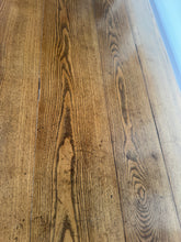 Load image into Gallery viewer, Antique Oak Farmhouse Table, Refectory Style, seats 8