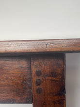 Load image into Gallery viewer, Antique Oak Farmhouse Table, Refectory Style, seats 8