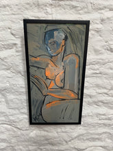Load image into Gallery viewer, French artist 1950s - Gouache On Cardboard - Newly framed and glazed