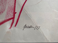 Load image into Gallery viewer, Peter Collins Life Drawing - 1977 - Red Pastel