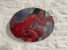 Load image into Gallery viewer, Vintage Nude Oil Painting on rare Oval Canvas