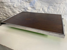 Load image into Gallery viewer, Rare Green Mirrored Serving Tray - Chrome Handles - Art Deco