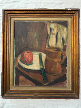 Load image into Gallery viewer, Vintage Oil in Gilded Wooden Frame - The Apple