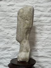 Load image into Gallery viewer, Tete de Femme, after Modigliani, Austin Productions 1961. Vintage Stone Sculpture of Bust