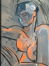 Load image into Gallery viewer, French artist 1950s - Gouache On Cardboard - Newly framed and glazed