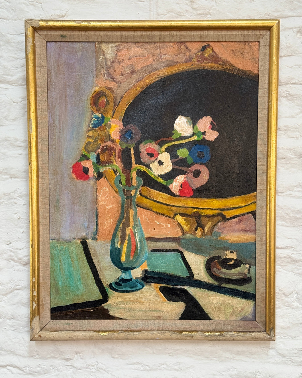Still LIfe - Oil Painting - Original Vintage Frame