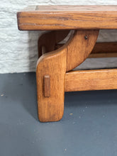 Load image into Gallery viewer, Vintage - Brutalist Coffee Table - Oak and Ceramic - 60s/70s