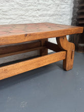Load image into Gallery viewer, Vintage - Brutalist Coffee Table - Oak and Ceramic - 60s/70s