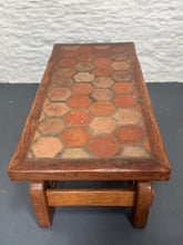 Load image into Gallery viewer, Vintage - Brutalist Coffee Table - Oak and Ceramic - 60s/70s