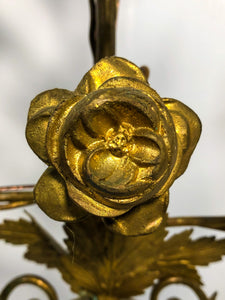 Pair of Truly Gorgeous and Unique Antique Gilt Bronze Brass French Table Lamps